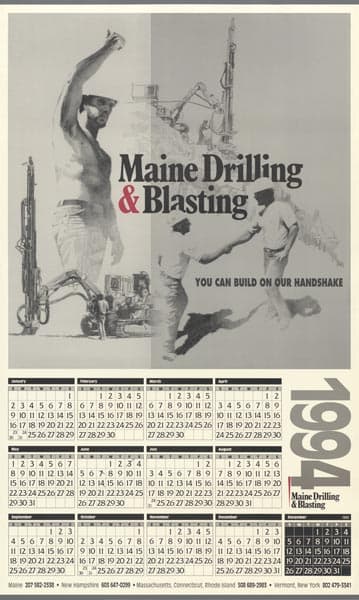 1994 Maine Drilling and Blasting Calendar