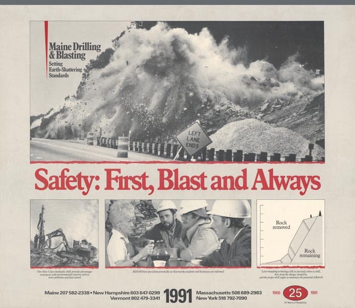 1991 Maine Drilling and Blasting Calendar