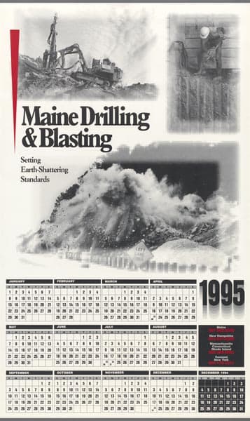 1995 Maine Drilling and Blasting Calendar