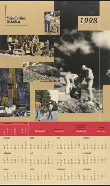 1998 Maine Drilling and Blasting Calendar