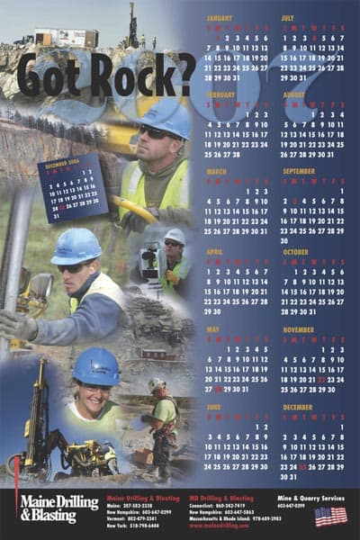 2007 Maine Drilling and Blasting Calendar